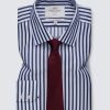 Hawes & Curtis Men Blue & White Stripe Shirt