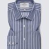 Hawes & Curtis Men Blue & White Stripe Shirt