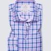 Hawes and Curtis Men Pink & Blue check Shirt