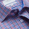 Hawes and Curtis Men Red & Blue Multi-Check Shirt