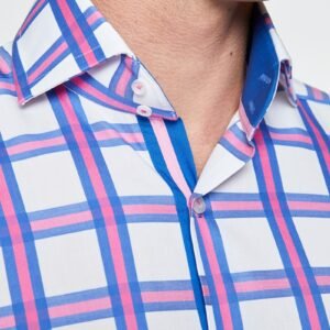 Hawes & Curtis White & Pink York Shirt