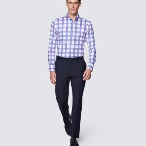 Hawes & Curtis White & Pink York Shirt