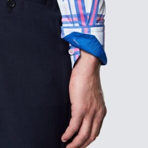 Hawes & Curtis White & Pink York Shirt