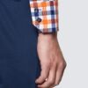 Hawes & Curtis Men Orange Navy Shirt