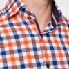 Hawes & Curtis Men Orange Navy Shirt