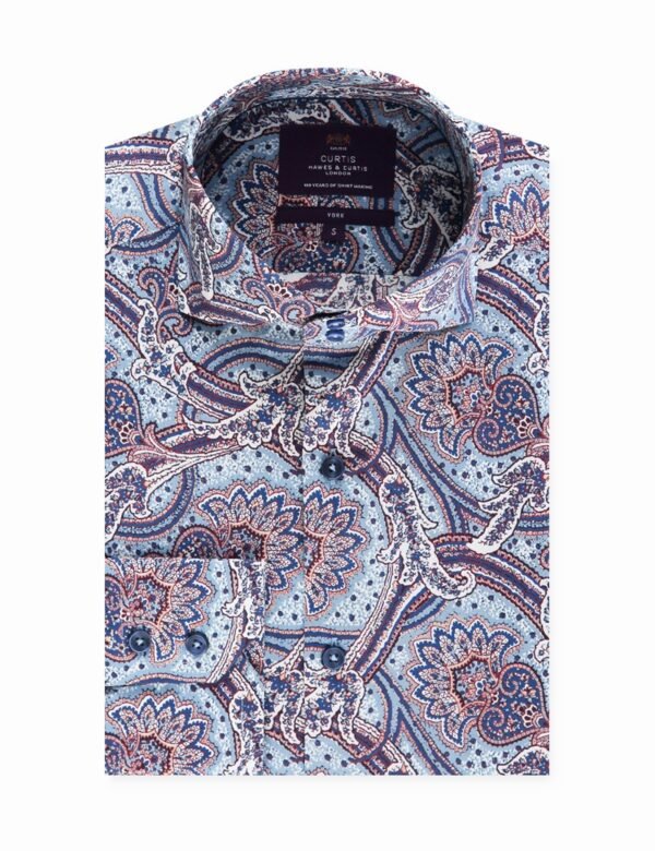 Hawes & Curtis Men York Flower Paisley Shirt