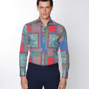 Hawes & Curtis Men York Rustic Patchwork Shirt