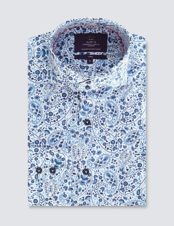 Hawes & Curtis Men York Intricate Paisley Shirt