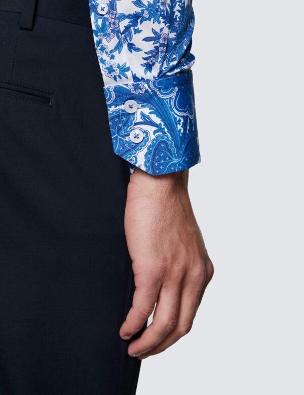 Hawes & Curtis Men York Wide Flowers Field Shirt