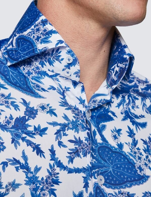 Hawes & Curtis Men York Wide Flowers Field Shirt