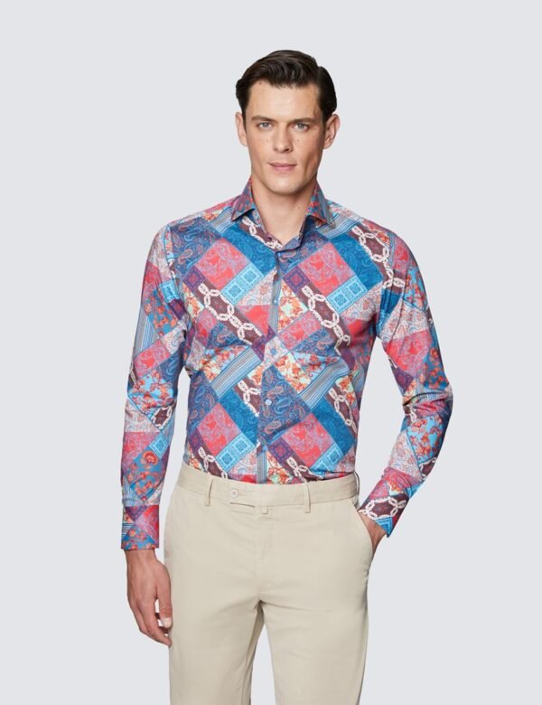 Hawes & Curtis Men York Patchwork Shirt