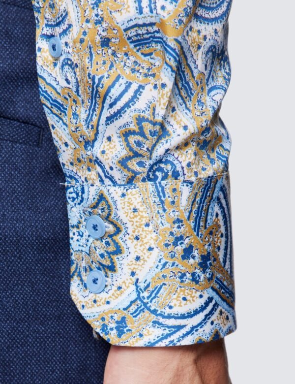 Hawes & Curtis Men York Pranvera Paisley Shirt