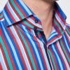 Hawes & Curtis Men York Blue & Red Stripe Shirt