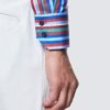 Hawes & Curtis Men York Blue & Red Stripe Shirt