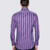 Hawes & Curtis Men York Navy & Furchsia Shirt