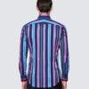 Hawes & Curtis Men York Navy & Pink Shirt