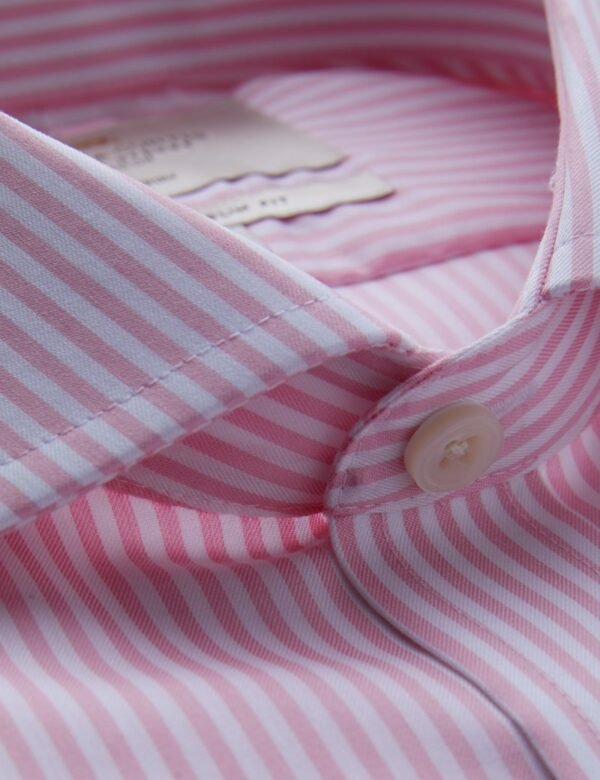 Hawes and Curtis Men Pink & White Stripe Shirt