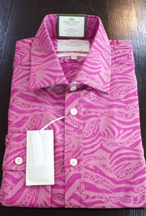 Hawes and Curtis Men Pink & LT Pink Stripe Shirt