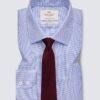 Hawes and Curtis Men James Navy & White Check Shirt