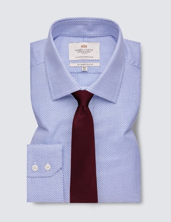 Hawes and Curtis Men James Navy & White Check Shirt