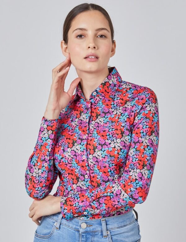 Hawes and Curtis Women Colour Field Flow Shirt