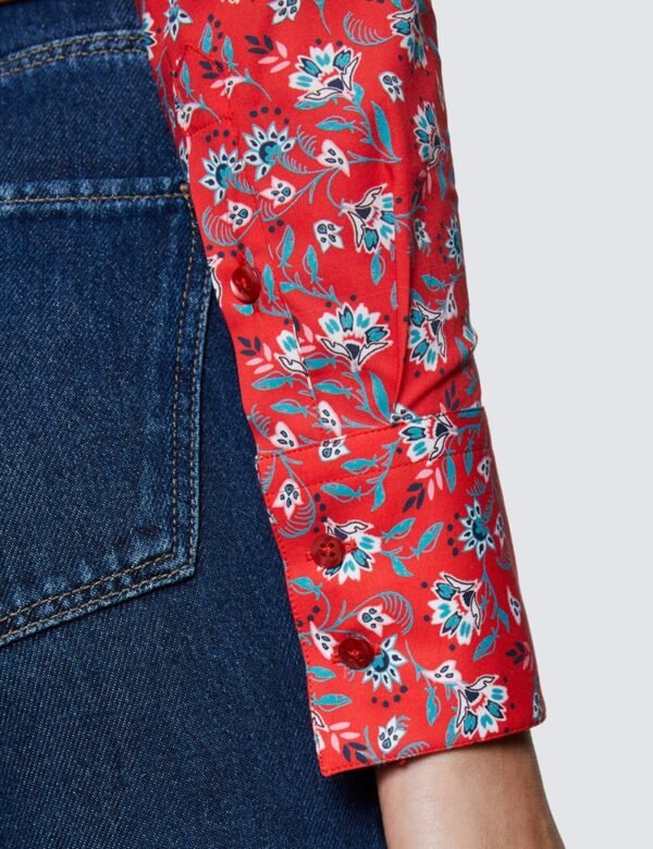Hawes and Curtis Women Leafy Folks Shirt
