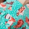 Hawes and Curtis Women Vintage SC Leo Flower Blooms Shirt