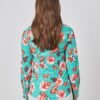 Hawes and Curtis Women Vintage SC Leo Flower Blooms Shirt