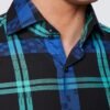 Hawes & Curtis York Black & Green Shirt