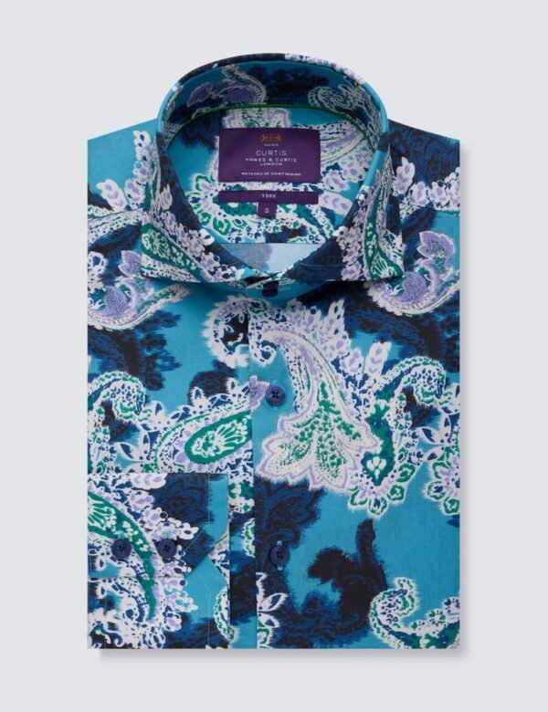 Hawes & Curtis York Ombre Paisley Shirt