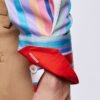 Hawes & Curtis Men York White & Red Stripe Shirt