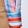 Hawes & Curtis Men York White & Red Stripe Shirt