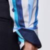 Hawes & Curtis Men York White & Blue Stripe Shirt