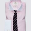 Hawes and Curtis Men PinkWhite Stripe Shirt