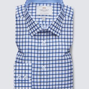 Hawes and Curtis Men yellow & Blue Block Shirt