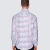 Hawes & Curtis York White & Pink Shirt
