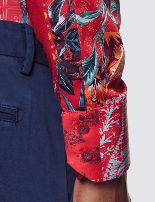 Hawes & Curtis Men York Eric Paisley Patchwork Shirt