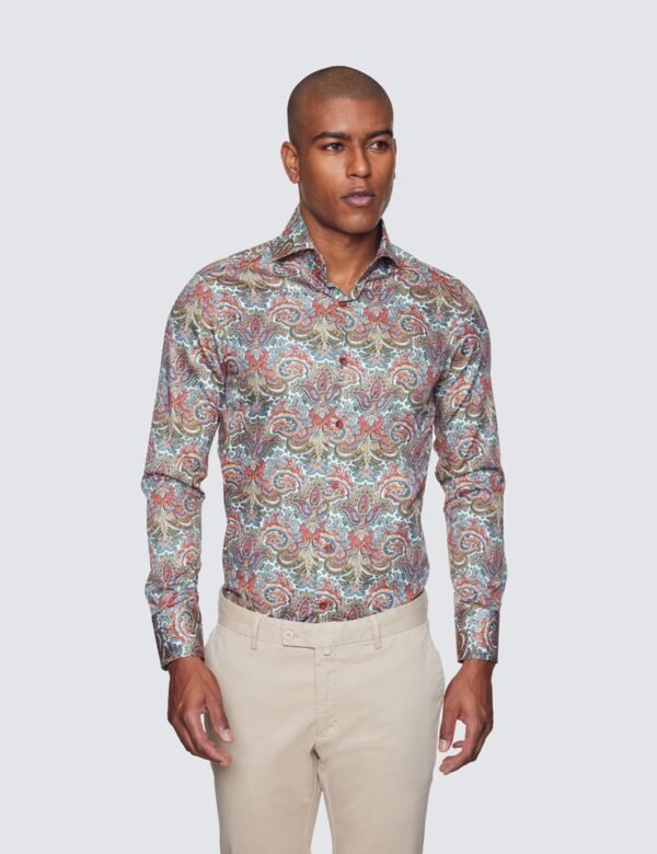 Hawes & Curtis Men York Royal Paisley Shirt