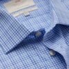 Hawes and Curtis Men Blue & White Check Shirt