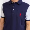U.S. POLO COLORBLOCK PIQUE POLO SHIRT WITH POCKET