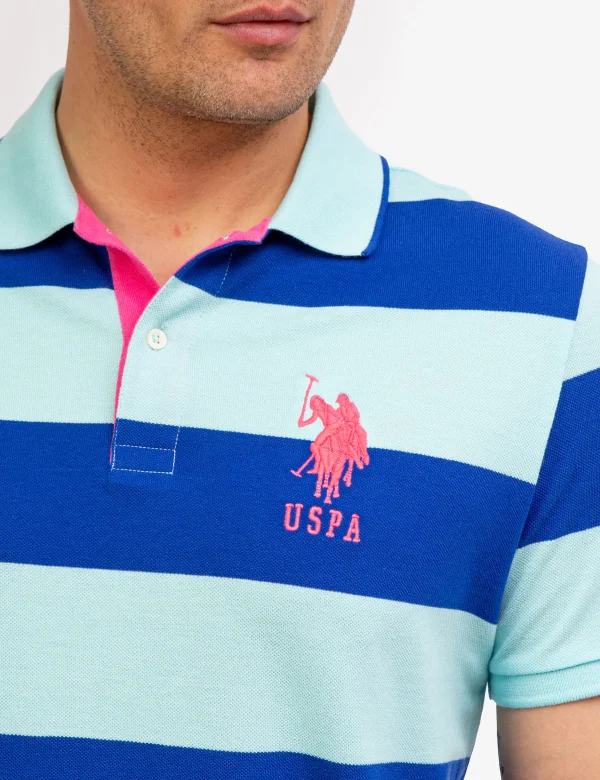 U.S. POLO STRIPE PIQUE POLO SHIRT