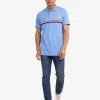 PIECED SIGNATURE STRIPE PIQUE POLO SHIRT