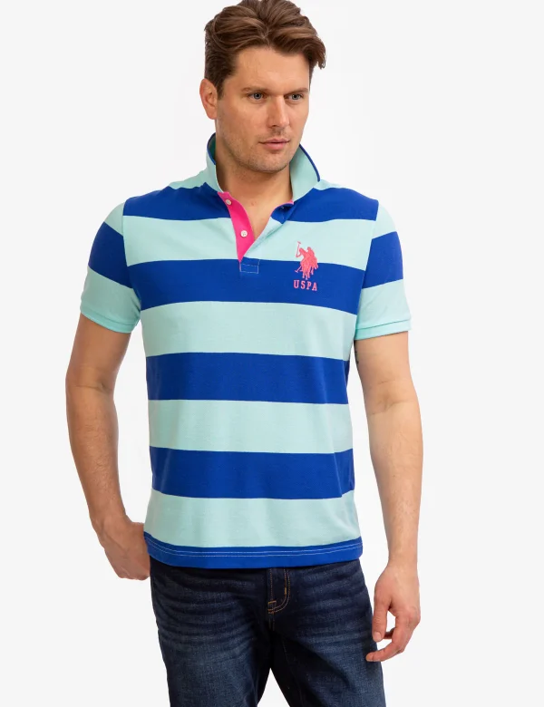 U.S. POLO STRIPE PIQUE POLO SHIRT