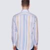 Hawes & Curtis Men York Blue & Yellow Stripe Shirt