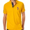 YELLOW COLOR BIG LOGO POLO SHIRT