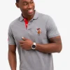 GREY COLOR BIG LOGO POLO SHIRT
