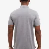 GREY COLOR BIG LOGO POLO SHIRT