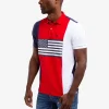 USA FLAG COLORBLOCK PIQUE POLO SHIRT