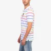 PRIDE YARN DYE STRIPE PIQUE POLO SHIRT