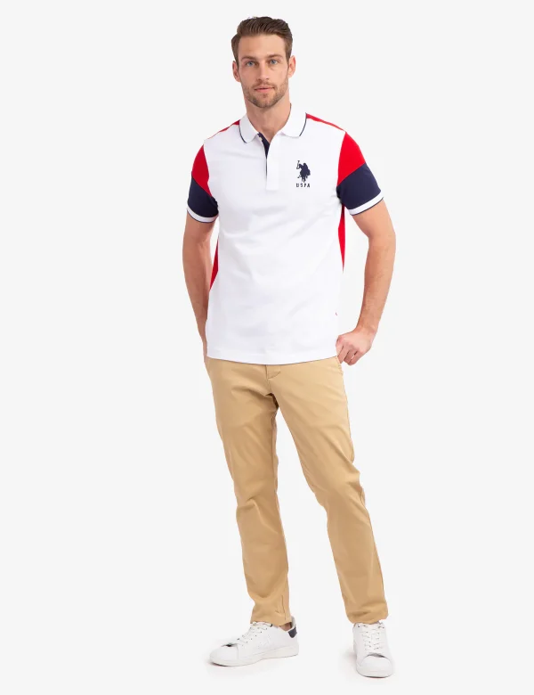 COLORWHITE PIQUE POLO SHIRT
